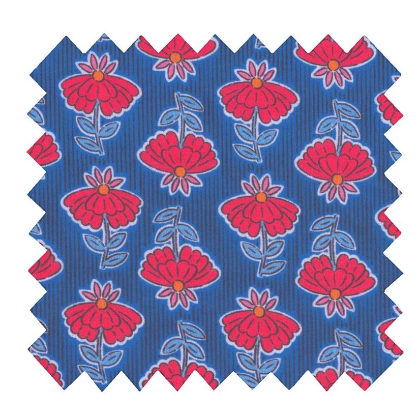 Cotton fabric ex2544 shanti blue