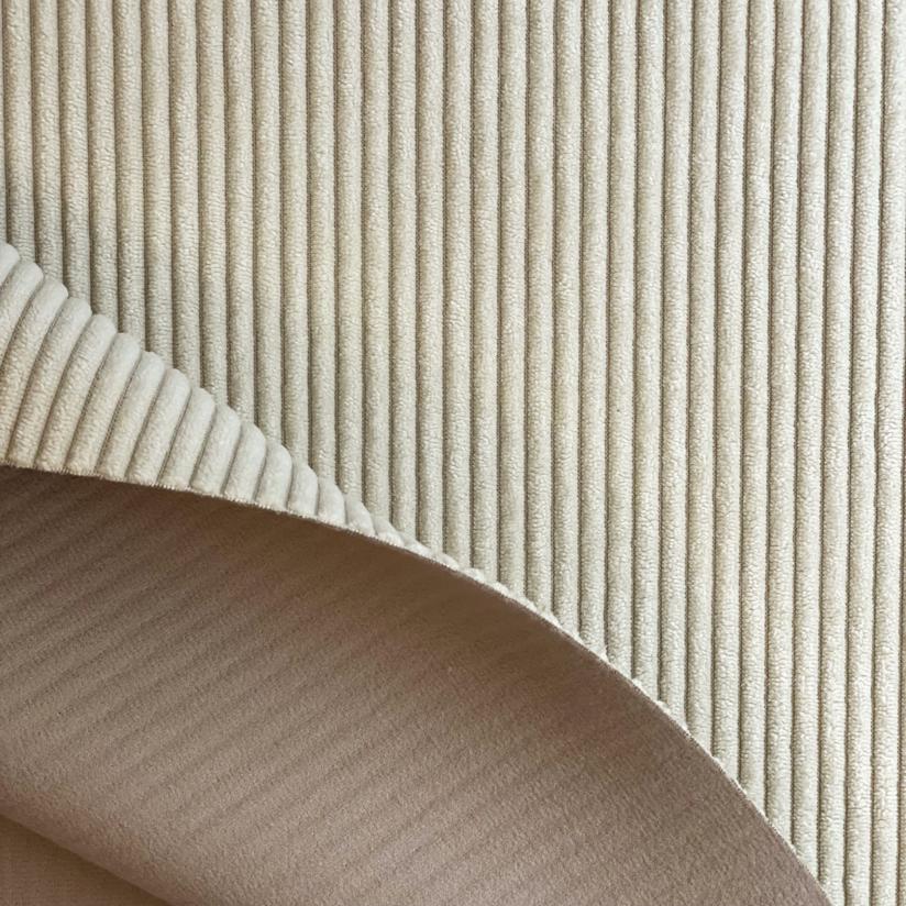 Velvet fabrics white large corduroy