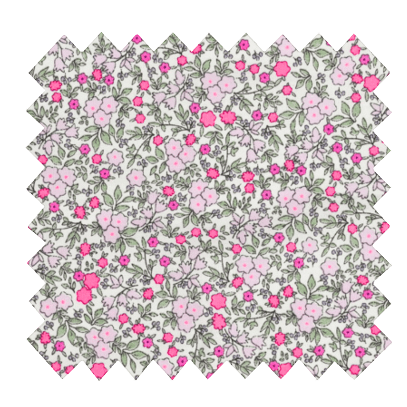 Cotton fabric ex2431 neon pink floral mini