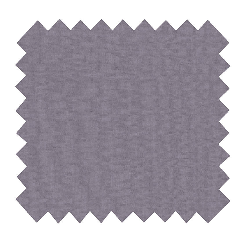 Cotton fabric gaze lilas