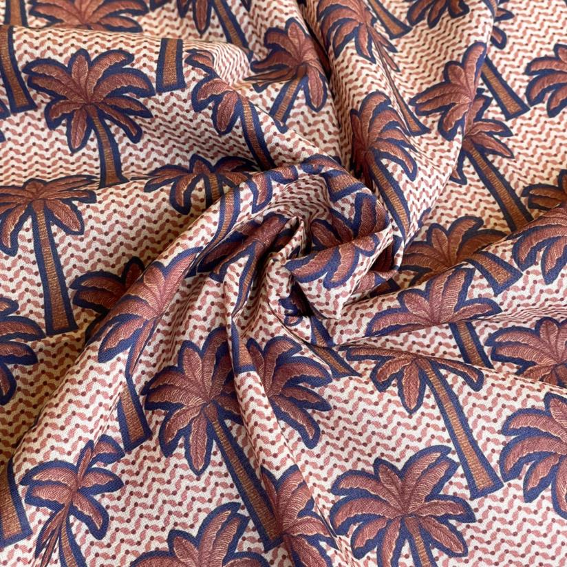 Cotton veil fabric palmeraie