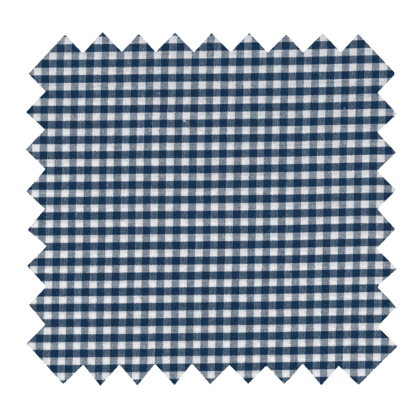 Cotton fabric navy blue gingham