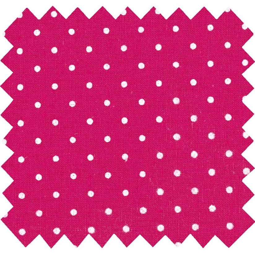 Cotton fabric fuschia spots