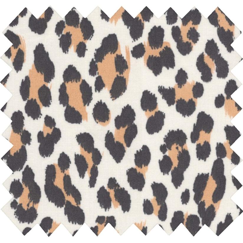 Cotton veil fabric leopard