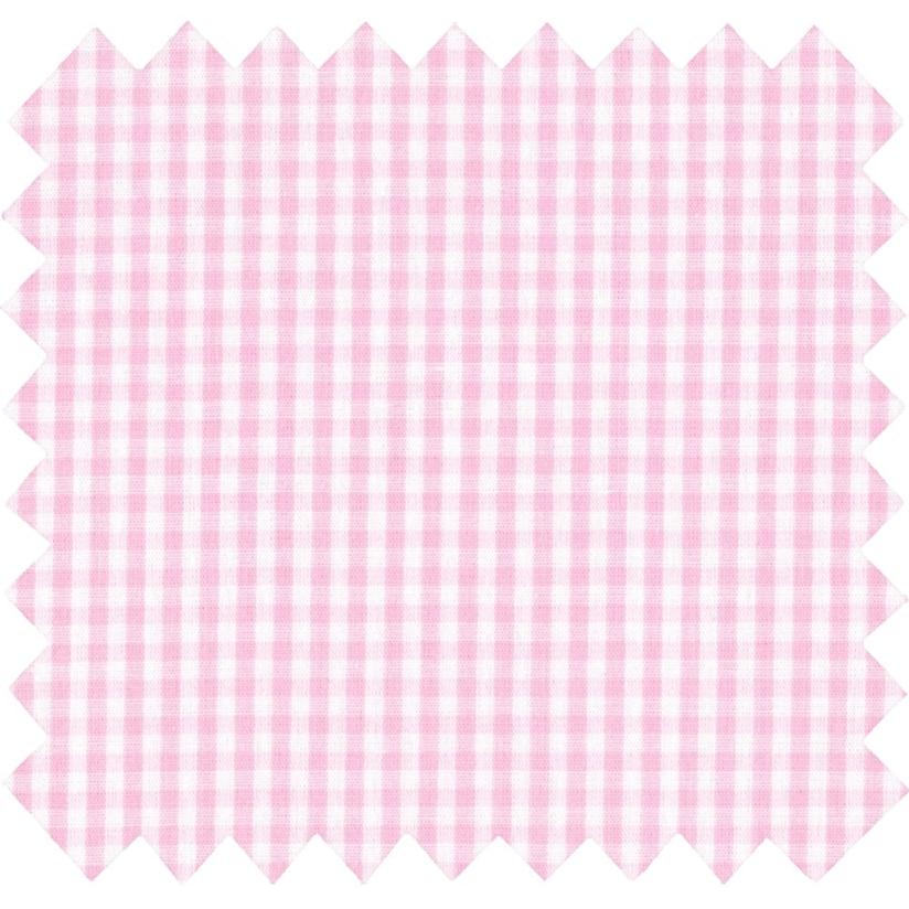 Cotton fabric pink gingham