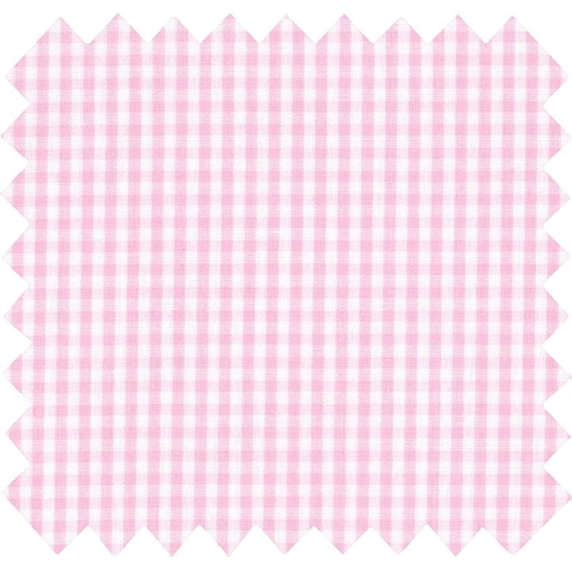 Cotton fabric pink gingham