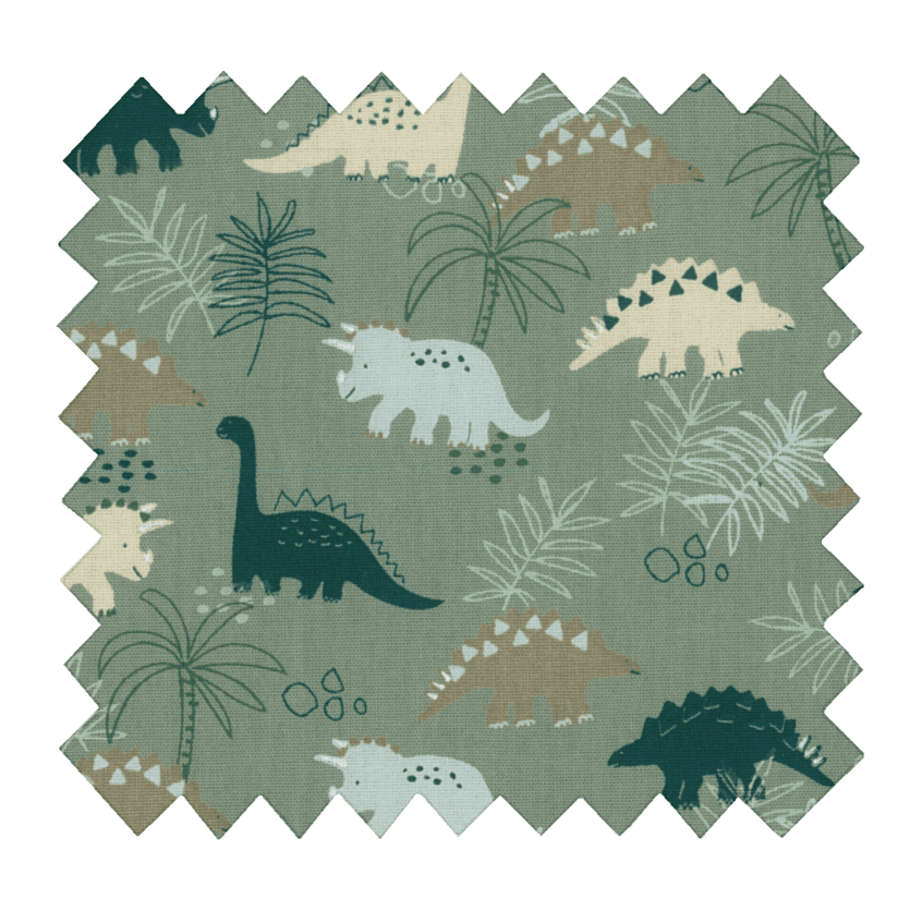 Cotton fabric jurassic dino