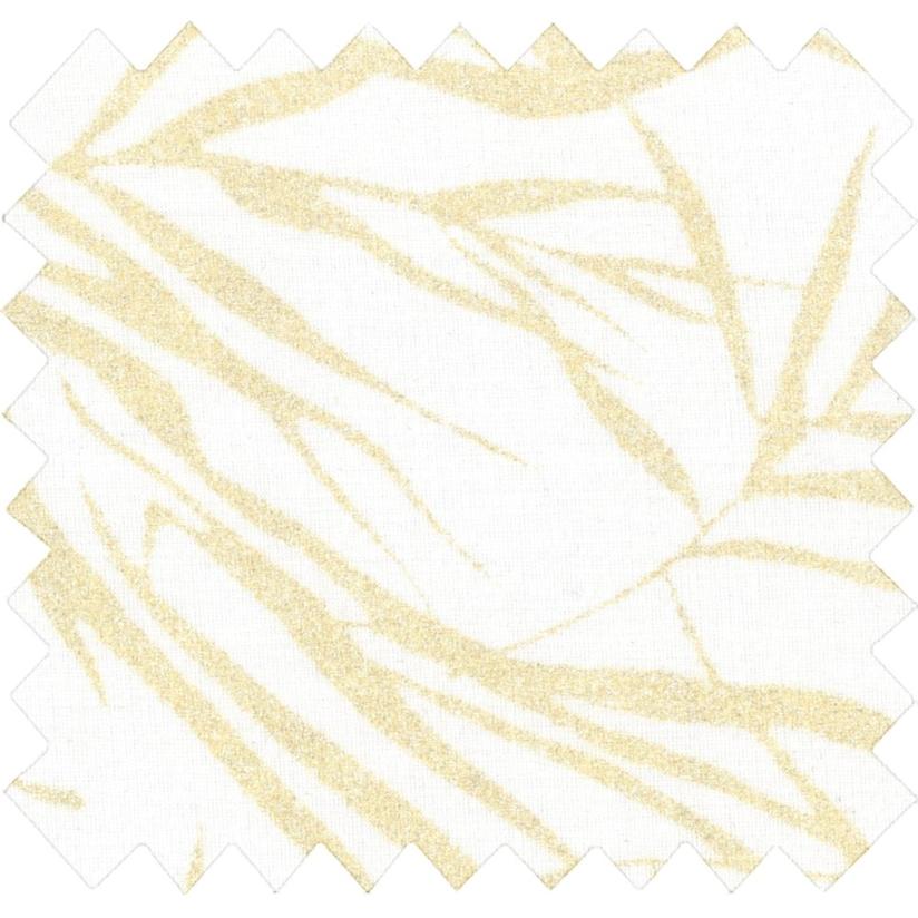 Cotton fabric ramage gold