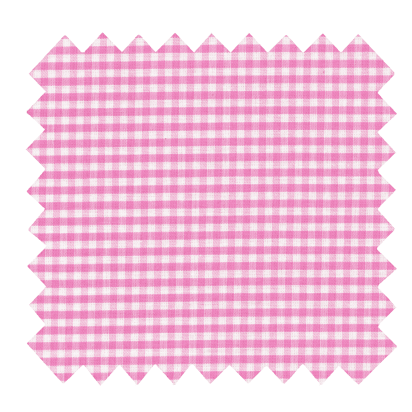 Cotton fabric fuschia gingham