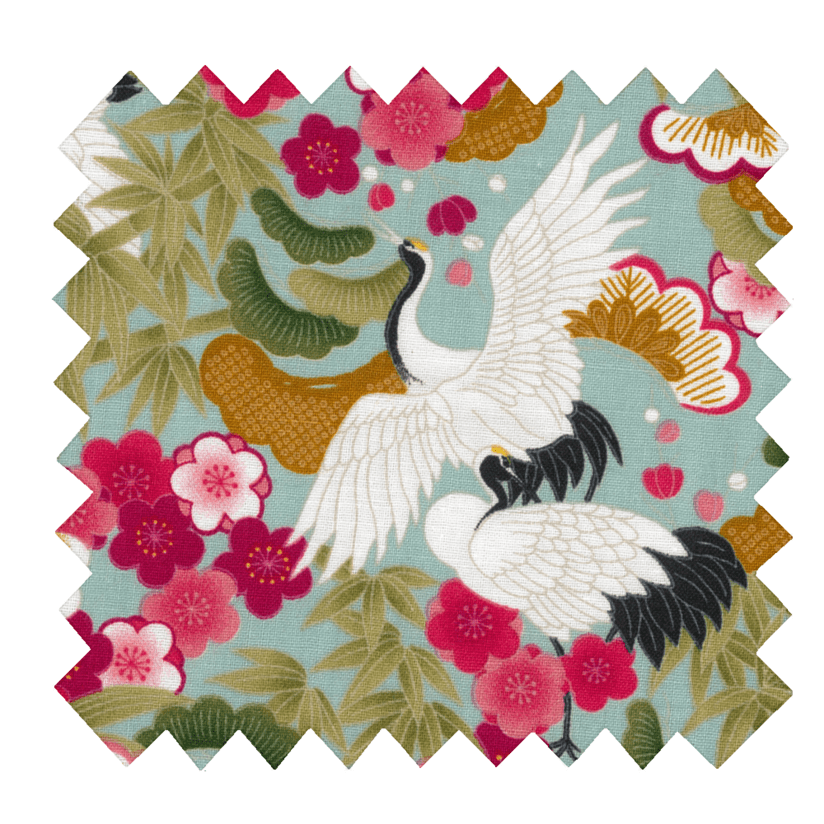 Cotton fabric ibis