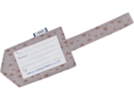 Luggage Tag gray copper triangle
