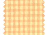 Cotton fabric ex2532 peach yellow seersucker gingham