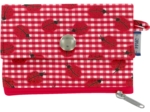 zipper pouch card purse ladybird gingham