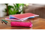 Mini pencil case fuchsia gold star