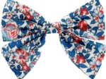 Bow tie hair slide flowered london