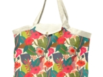 Tote bag with a zip fleurs des iles