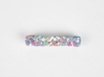 Plait hair slide pastel fleuri