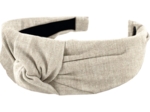 Large Crossed Headband  glitter linen