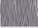 Cotton veil fabric striped  ivory navy