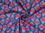 1 m fabric coupon ex2544 shanti blue