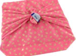 Furoshiki small 35 x 35 feuillage or rose
