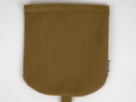 Flap of small shoulder bag brown large corduroy