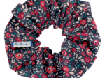 Scrunchie camelias rubis