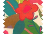 Coated fabric fleurs des iles