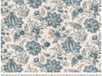 1 m fabric coupon ex2455 ivory grey indian flower