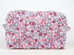 Rectangular toiletry bag rose grenadine