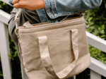 Cooler bag golden linen