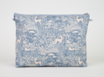 Cosmetic bag with flap toile de biche