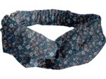 crossed headband paquerette marine