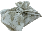 Furoshiki medium 48x48 sapin blanc pailleté