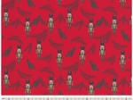 Cotton fabric ex2351 golden red nutcracker