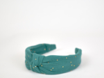 Large Crossed Headband gaze pois or eucalyptus