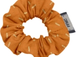 Mini Scrunchie caramel golden straw