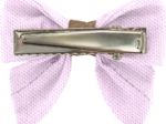 Mini bow tie clip light pink