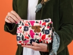 Pleated clutch bag champ floral