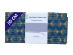 Coupon tissu 50 cm eventail or vert