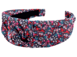 Large Crossed Headband romance fleurie