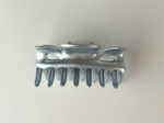 Small Classic Hair Clip satin silver