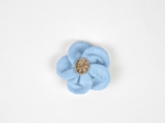 Mini Flower petal hair slide oxford blue