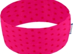 Stretch jersey headband  etoile  rouge fuchsia c4