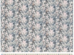 Coupon tissu 50 cm ex2230 grey and blue flowers
