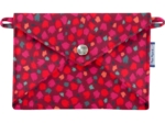 Little envelope clutch pompons cerise