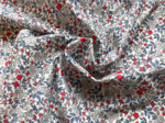 Cotton fabric serenade rouge gris