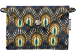 Little envelope clutch plumes de paon