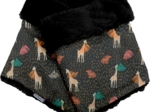 Adult Fur scarf snood palma girafe