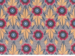 Cotton fabric fleurs de savane
